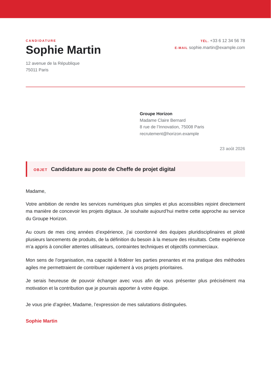Aperçu de Exécutive Rouge