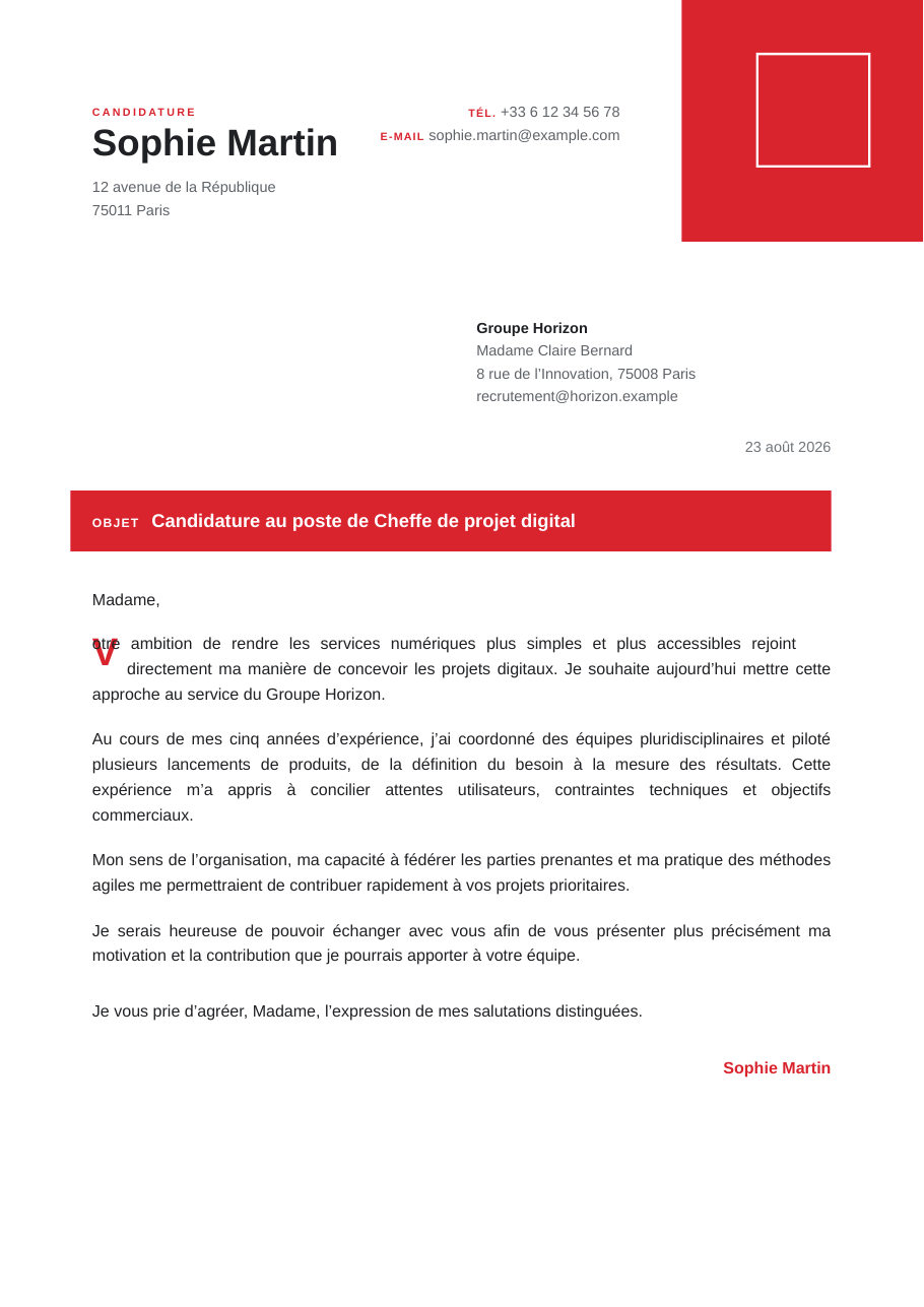 Aperçu de Signature Moderne